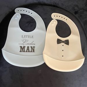 Baby boy rubber bibs